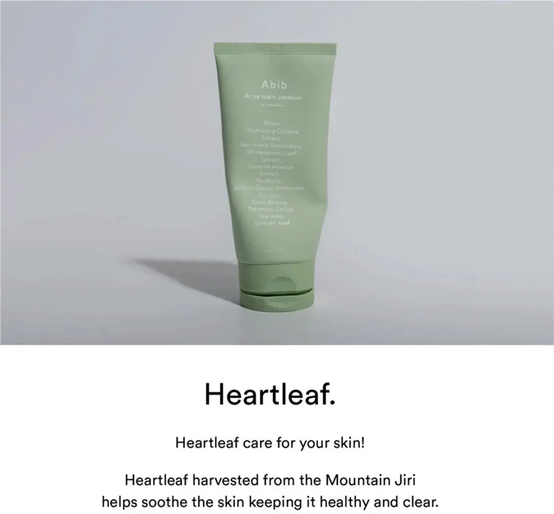 Abib Heartleaf Acne Foam Cleanser 150ml - afbeelding 6 van 6