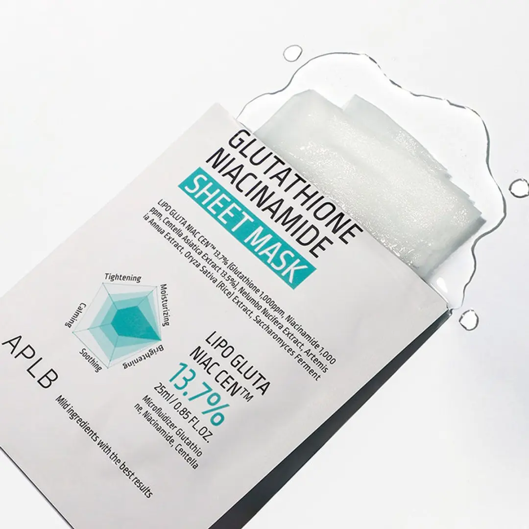 APLB Glutathione Niacinamide Sheet Mask 25ml
