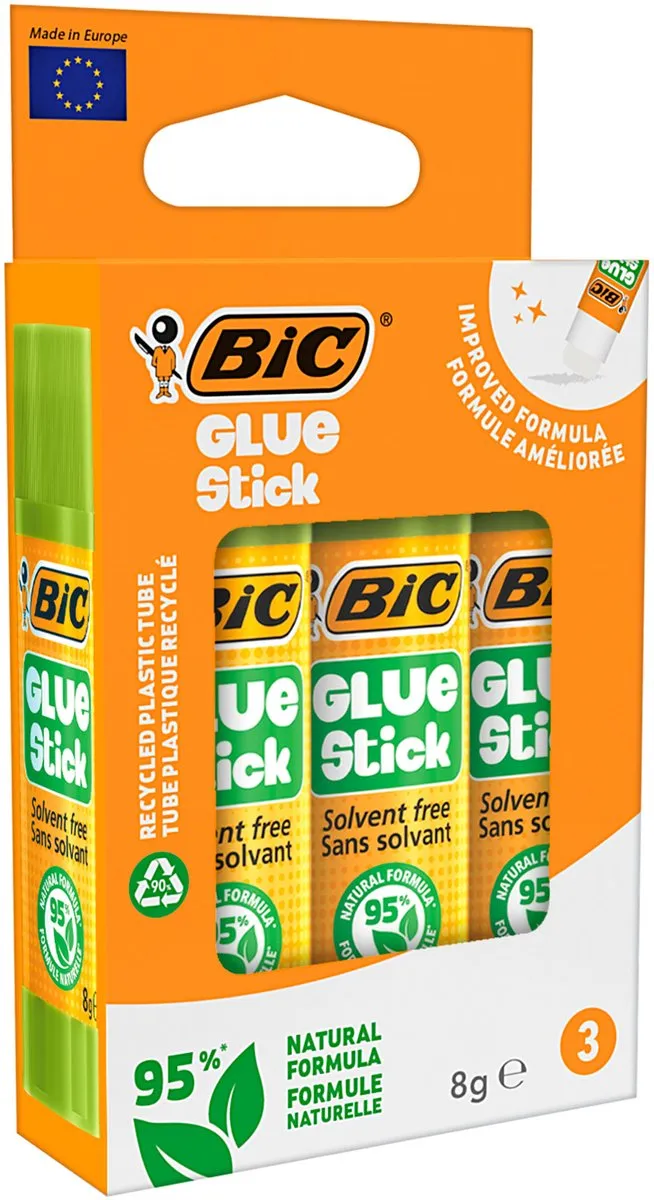 Bic Ecolutions Lijmstift 8g - 3 Stuks