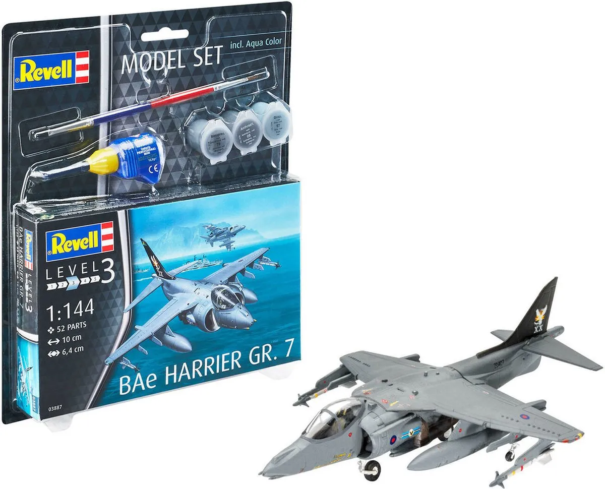 Revell 03887 Bae Harrier GR.7 Modelbouwpakket - 1:144 - Multi