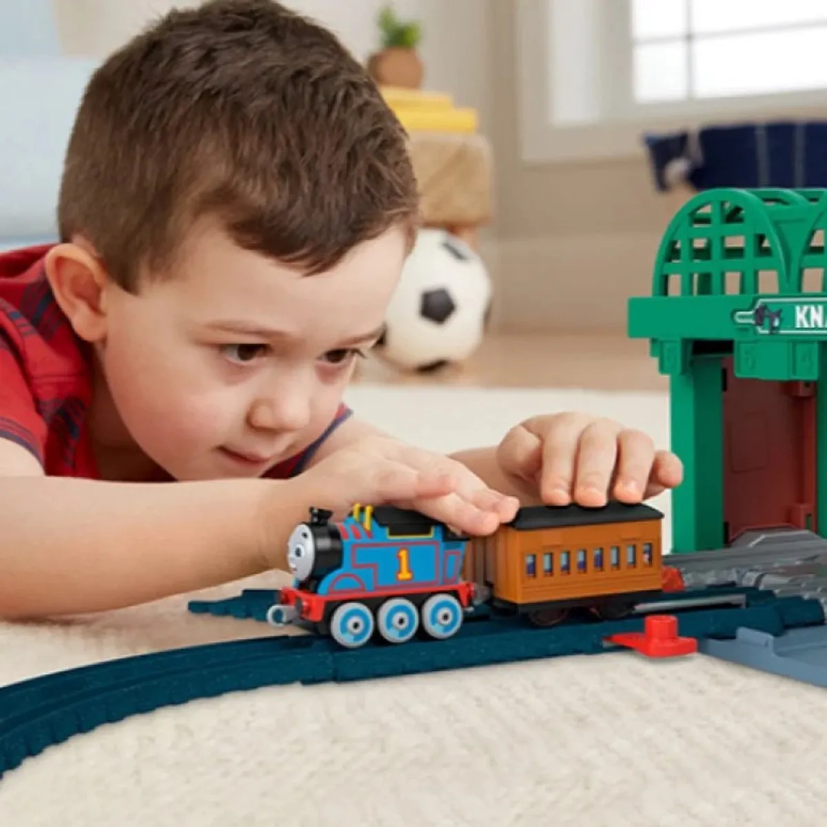 Fisher Price Thomas De Trein Knapford Station Treinbaan HGX63 - 26 Onderdelen - afbeelding 2 van 6