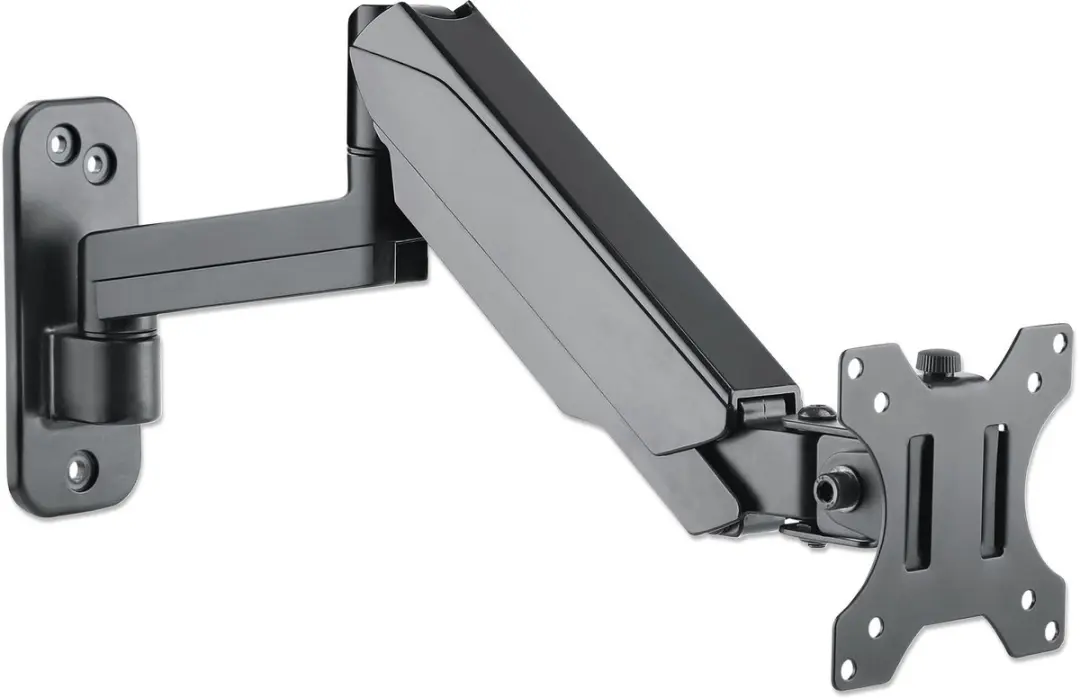 Manhattan MH LCD Wall Mount GasSpring Arm 461610 - 32" - Zwart