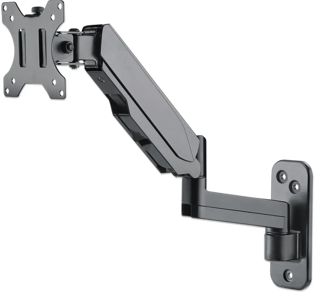 Manhattan MH LCD Wall Mount GasSpring Arm 461610 - 32" - Zwart