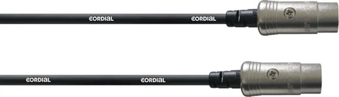 Cordial CFD 3 AA MIDI-kabel 3m - Zwart - afbeelding 6 van 6