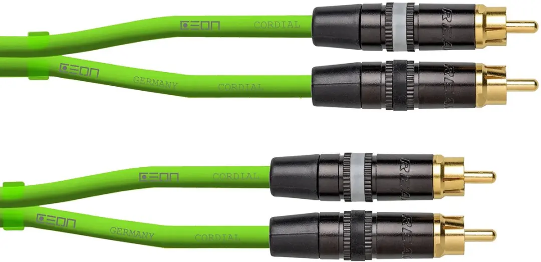 Cordial CEON DJ RCA G Audio Cable [RCA(m)/RCA(m)] 1.5m (Green)
