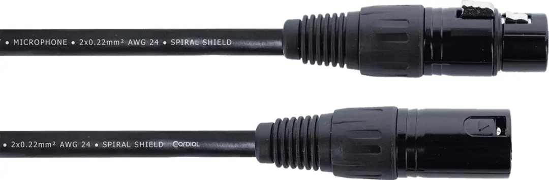 Cordial EM FM Elements ACC0008974-000 Microfoonkabel XLR M/V - Zwart