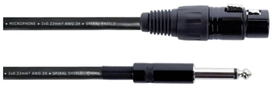 Cordial EM 10 FP Microfoonkabel 10m - Zwart - afbeelding 4 van 5
