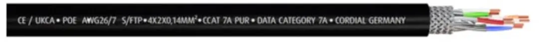 Cordial 15581 CAT 7a S/FTP Netwerkkabel 10m - Zwart