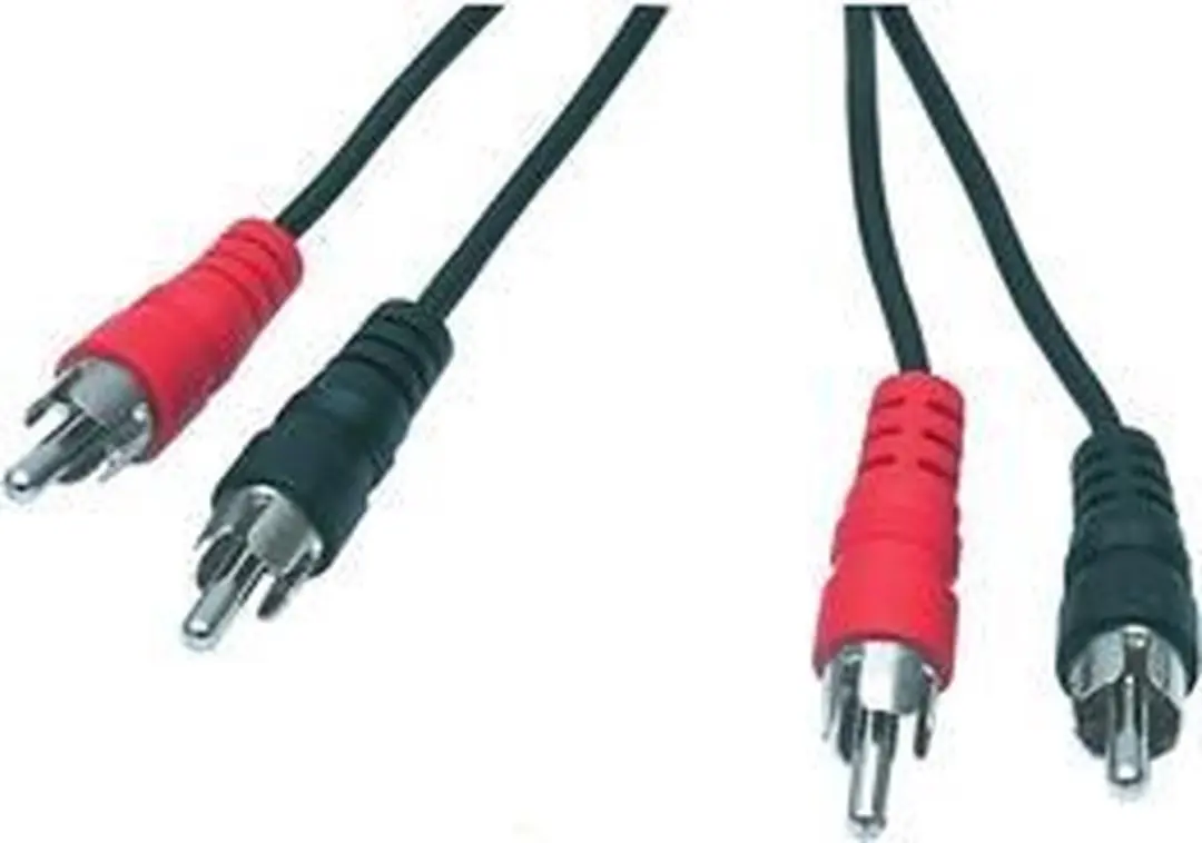2x RCA mannelijk
