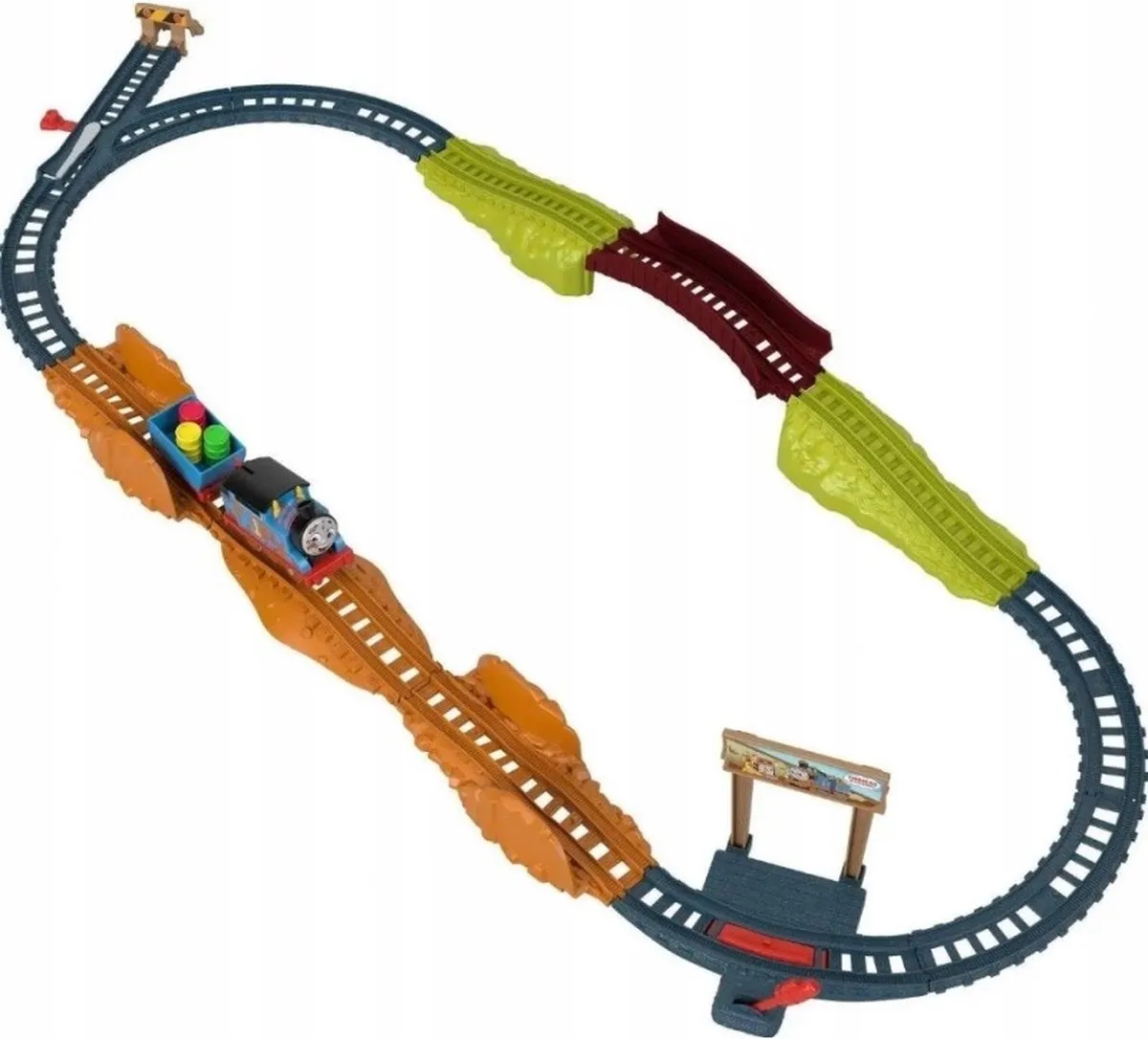 Fisher-Price Thomas & Friends HHV98 Trein & Spoorset - 19 Onderdelen - Meerkleurig