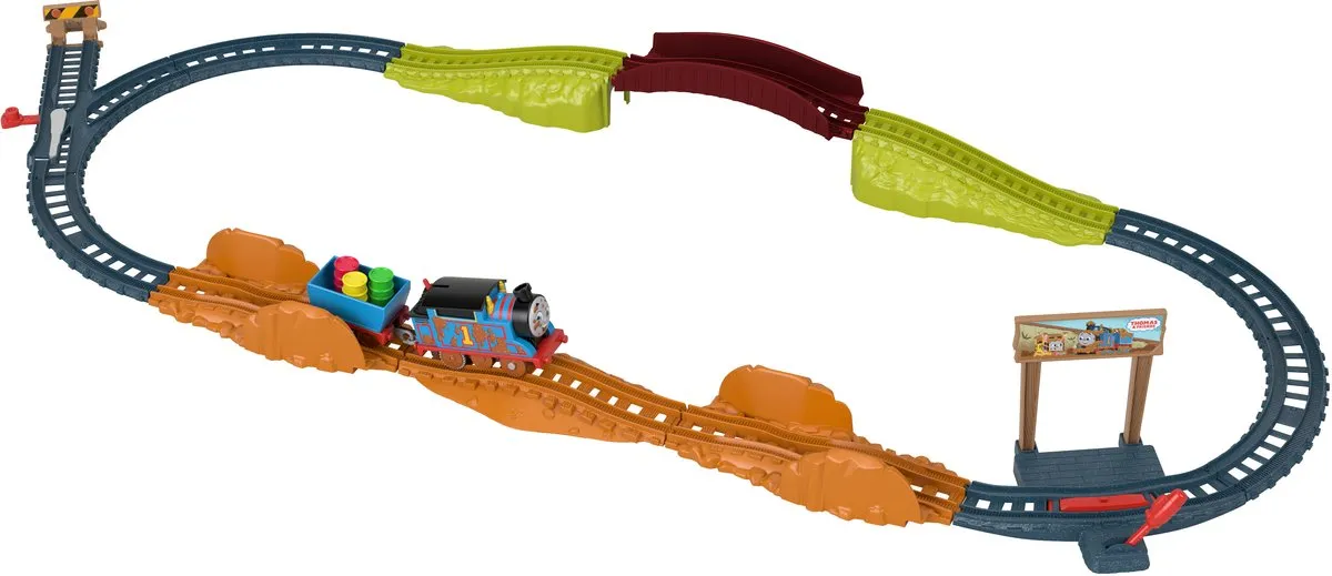 Fisher-Price Thomas & Friends HHV98 Trein & Spoorset - 19 Onderdelen - Meerkleurig