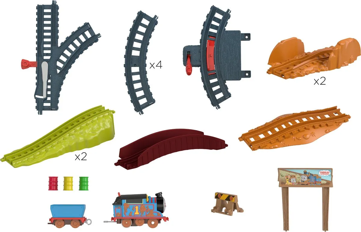 Fisher-Price Thomas & Friends HHV98 Trein & Spoorset - 19 Onderdelen - Meerkleurig - afbeelding 6 van 6