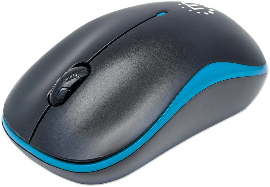 Manhattan Success Draadloze muis Radiografisch Optisch Zwart, Blauw 3 null Recht