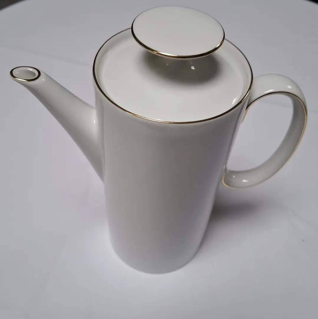 Rosenthal Thomas Medaillon goud koffiepot met deksel Glansgoldband 2 mm