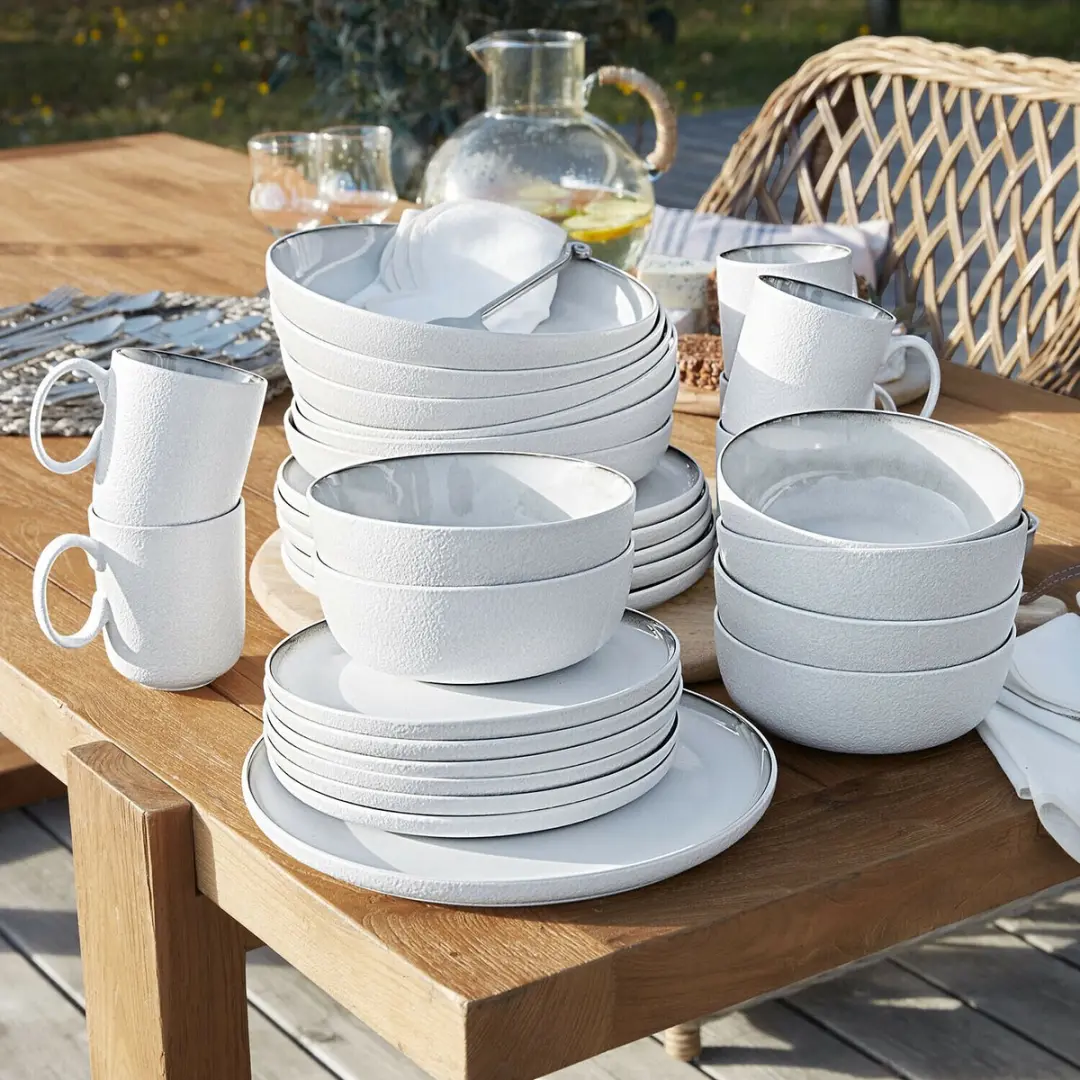 Loberon Servies Set 30-delig Eiruna Crème - afbeelding 2 van 3