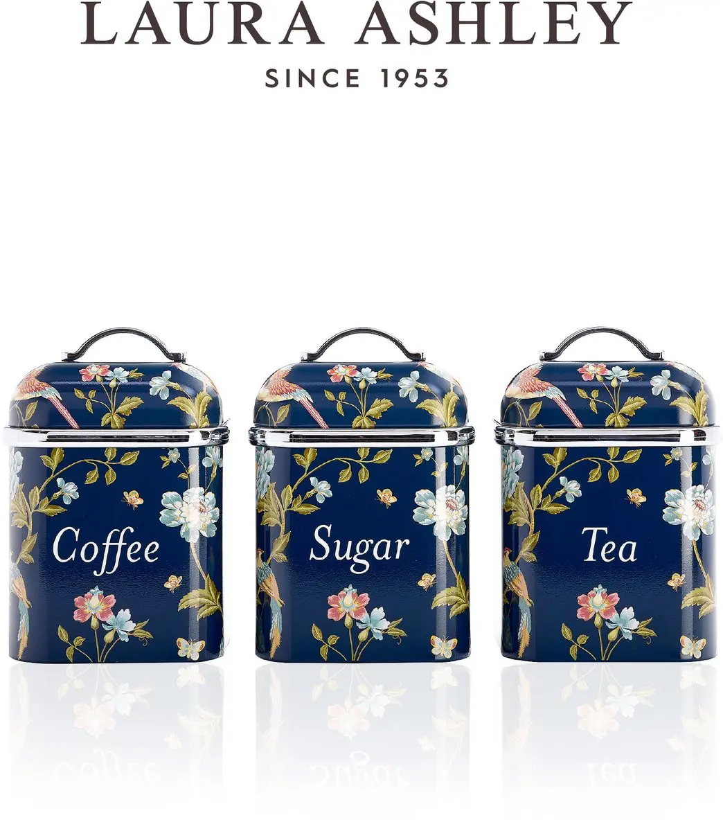 Laura Ashley Kitchen Storage Boxes Set of 3