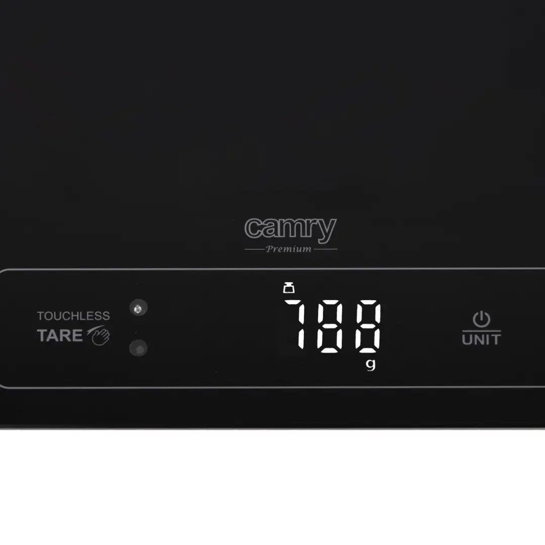 Camry CR3175 Keukenweegschaal 15kg - Touchless Tarra - Zwart