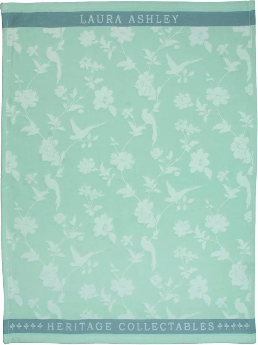 Theedoek Mint Flowers 50x70 cm