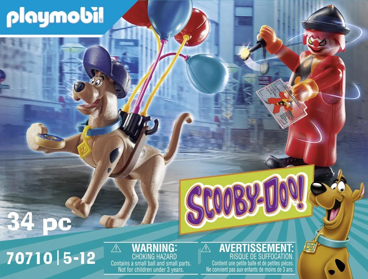 Playmobil Scooby-Doo! Avontuur met Ghost Clown 70710 - Multicolor