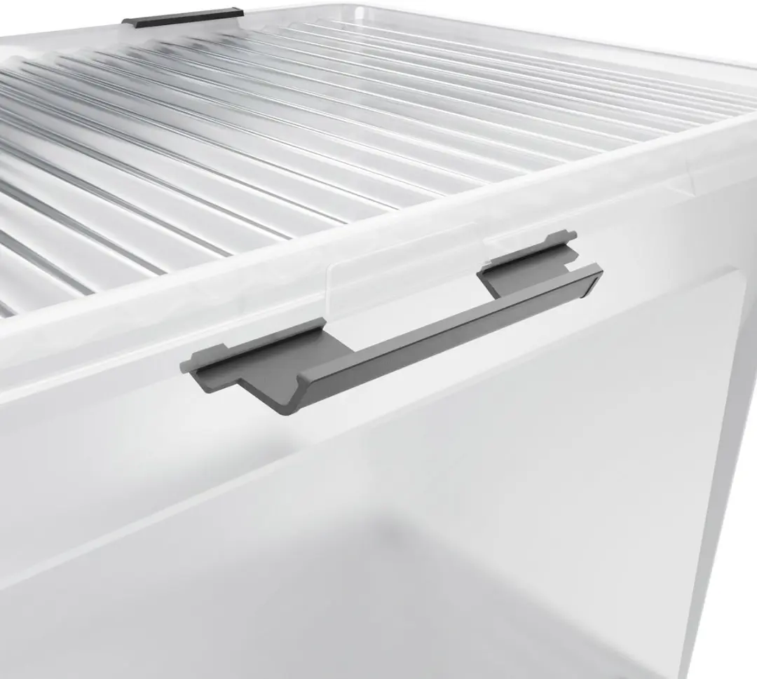Deuba Opbergbox Set 6 Stuks 60L Transparant - afbeelding 3 van 6