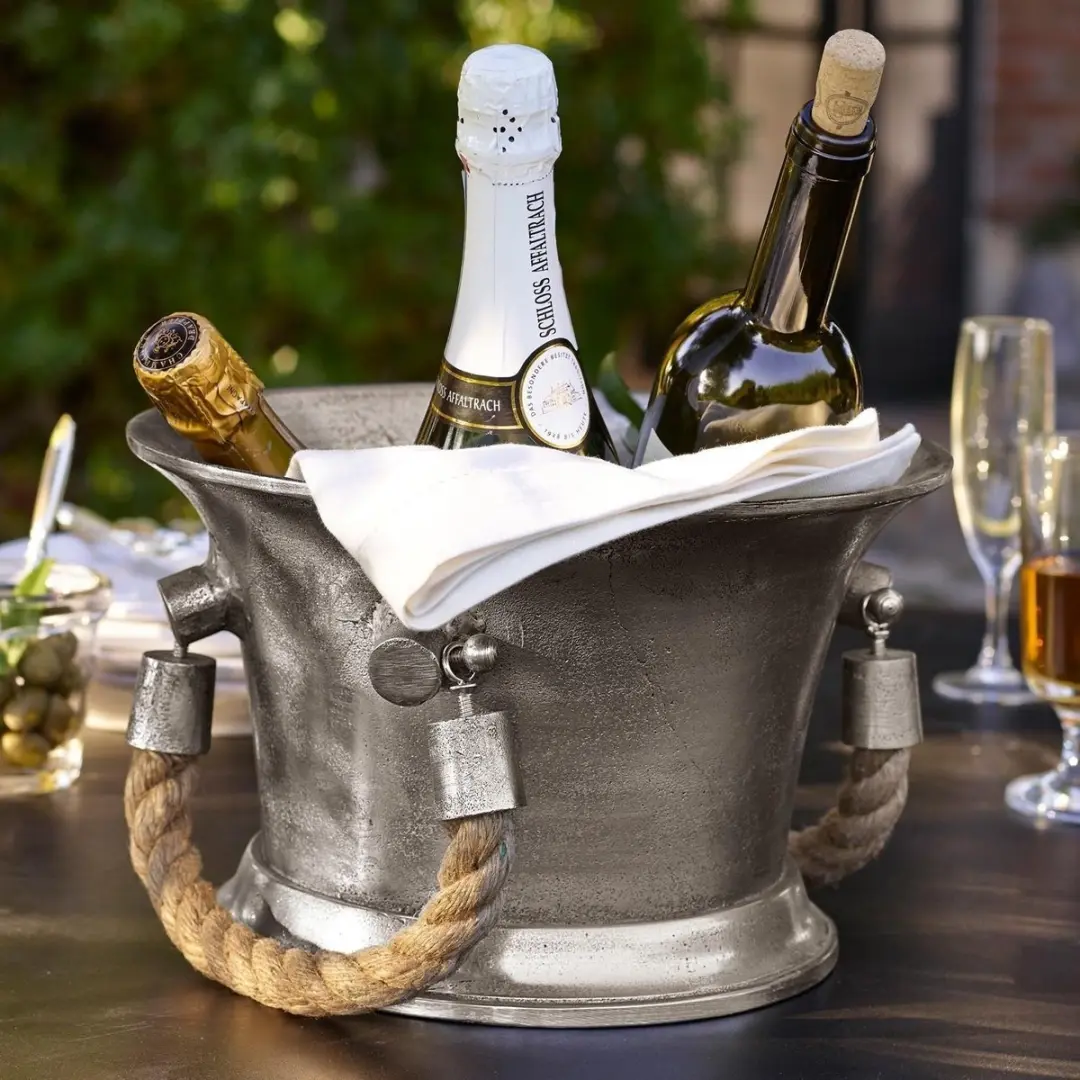 Loberon Champagnekoeler Maxwell - Zilver - afbeelding 4 van 6
