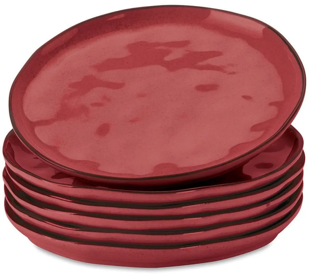 Loberon Dessertbordjes Biarré Rood