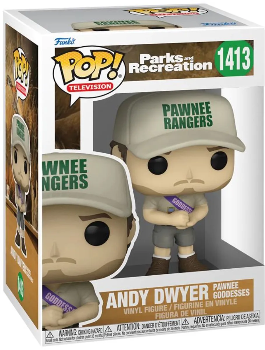 Funko Pop! Parks & Recreation Andy Dwyer Pawnee Goddesses 58444 - Multi