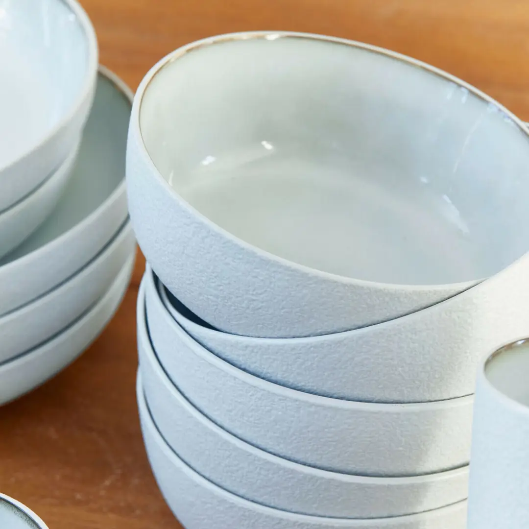 Loberon Eiruna Kommetjes Set 6 Stuks - Crème