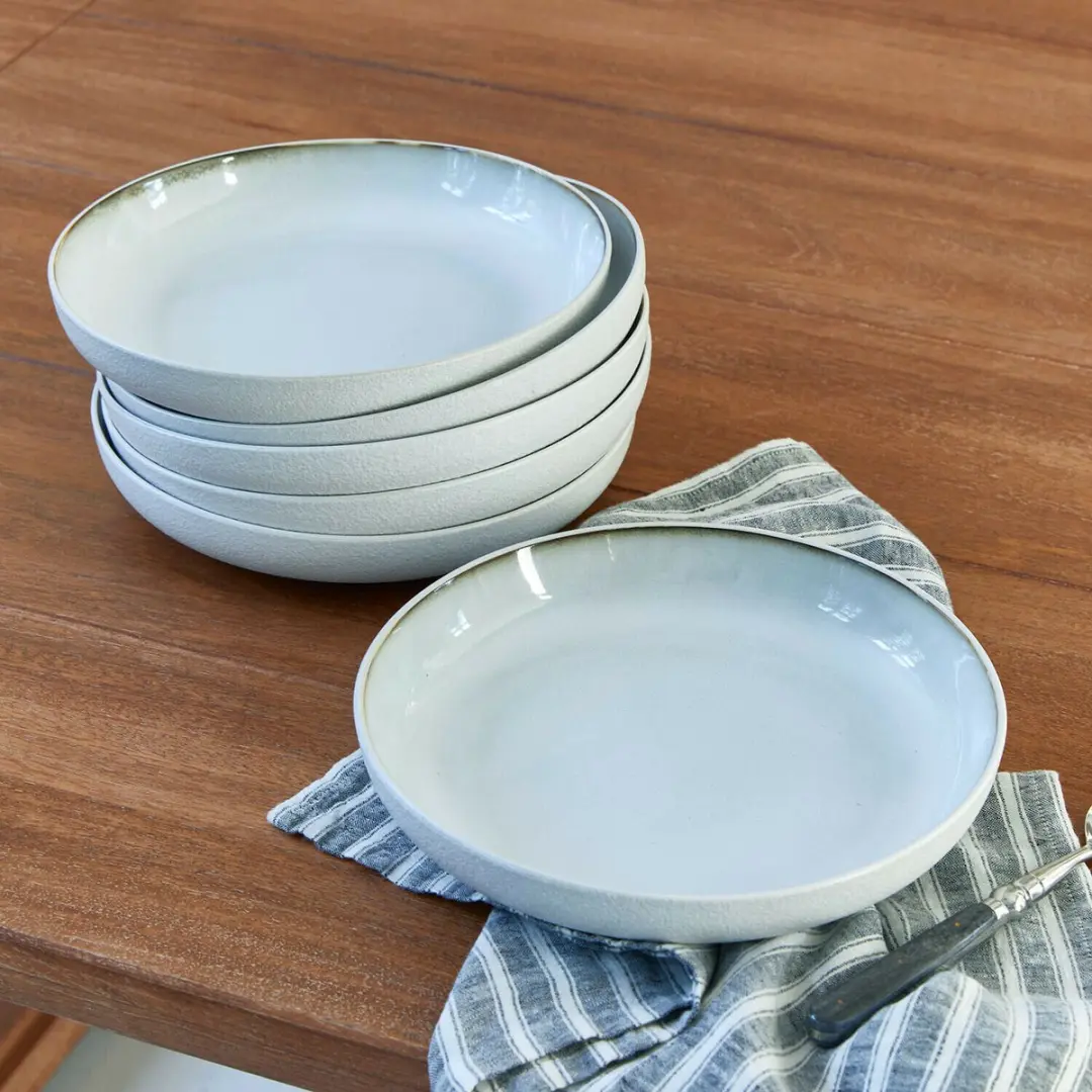 Loberon Soepbordset Eiruna Crème - 6 Stuks