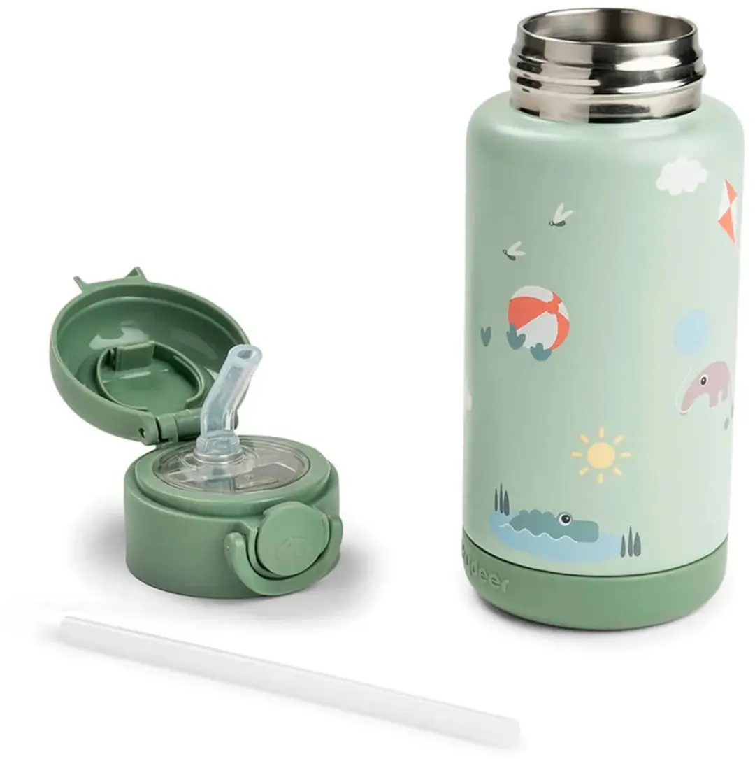 Done By Deer Thermos Drinkfles 340ml - Playground Green