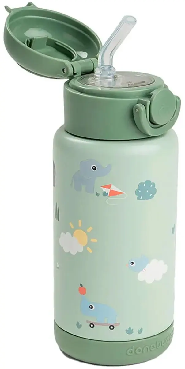 Done By Deer Thermos Drinkfles 340ml - Playground Green