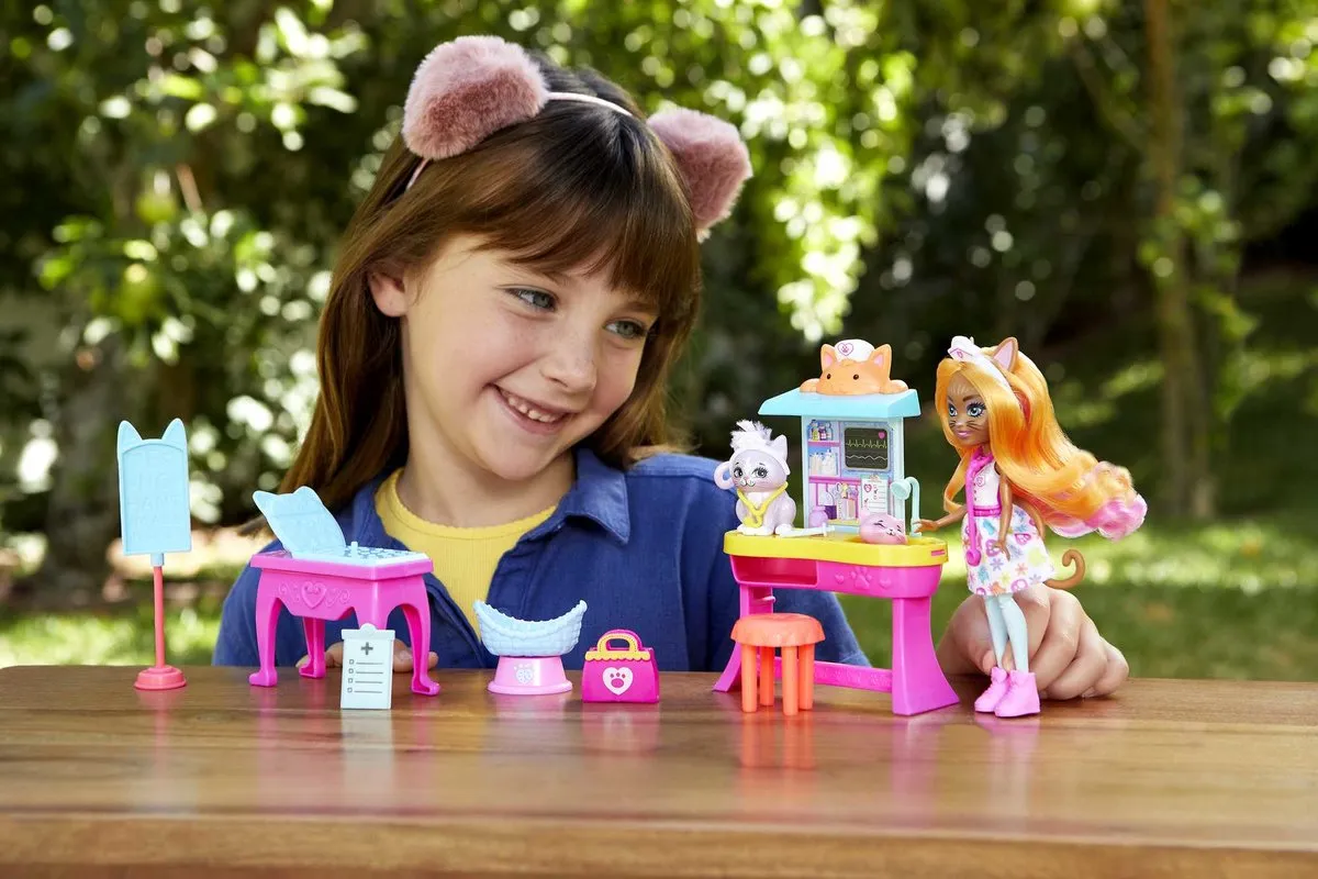 Mattel Enchantimals City Tails Dokterspraktijk HLH22 Pop - Multicolor