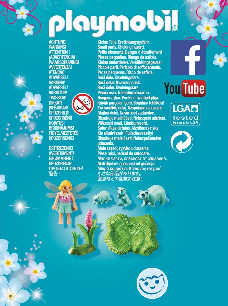 Playmobil Elfje met Wasberen 9139 - Blauw
