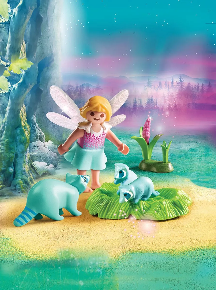 Playmobil Elfje met Wasberen 9139 - Blauw