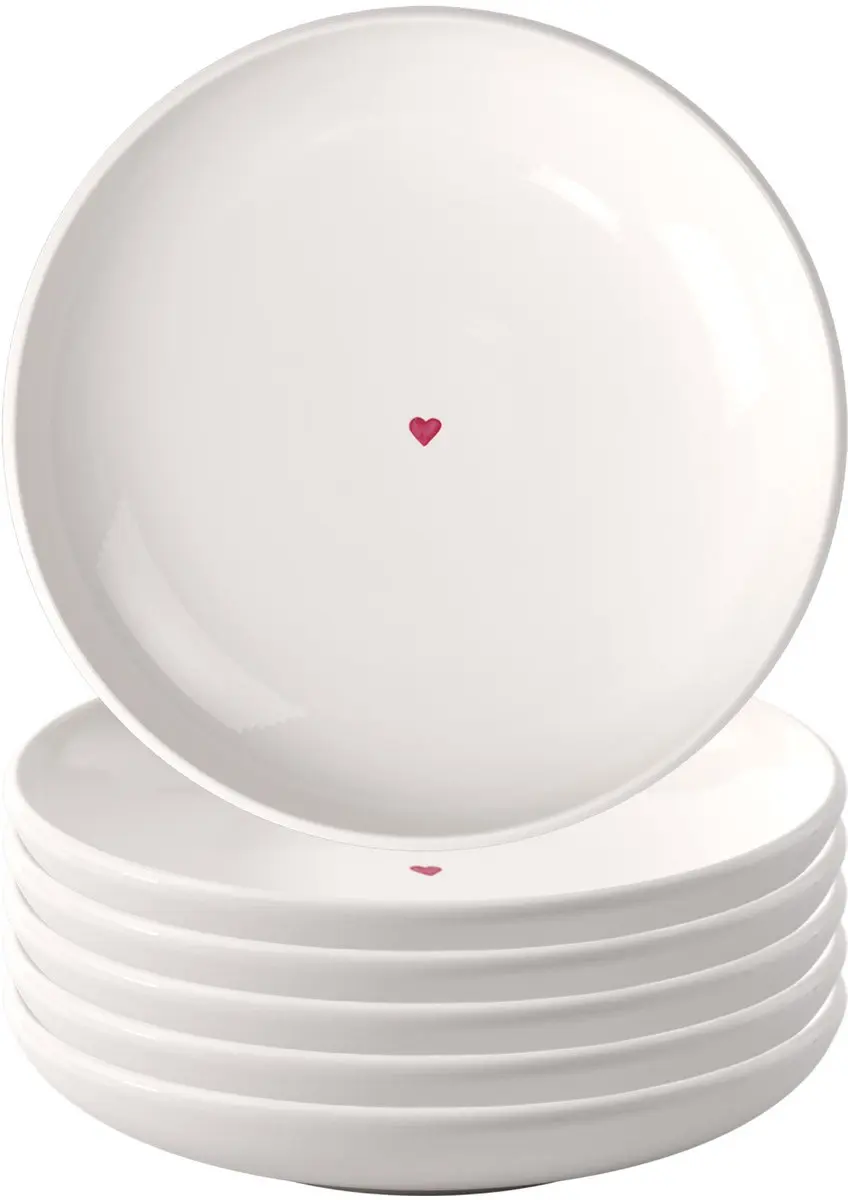 Brotteller With Love ø 16 cm Set van 6