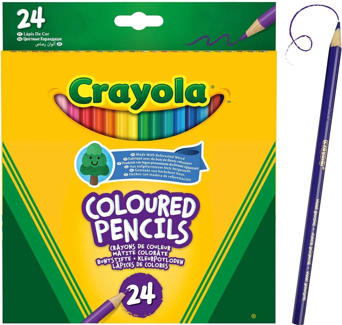 Crayola Kleurpotloden 24 Stuks - Veelkleurig