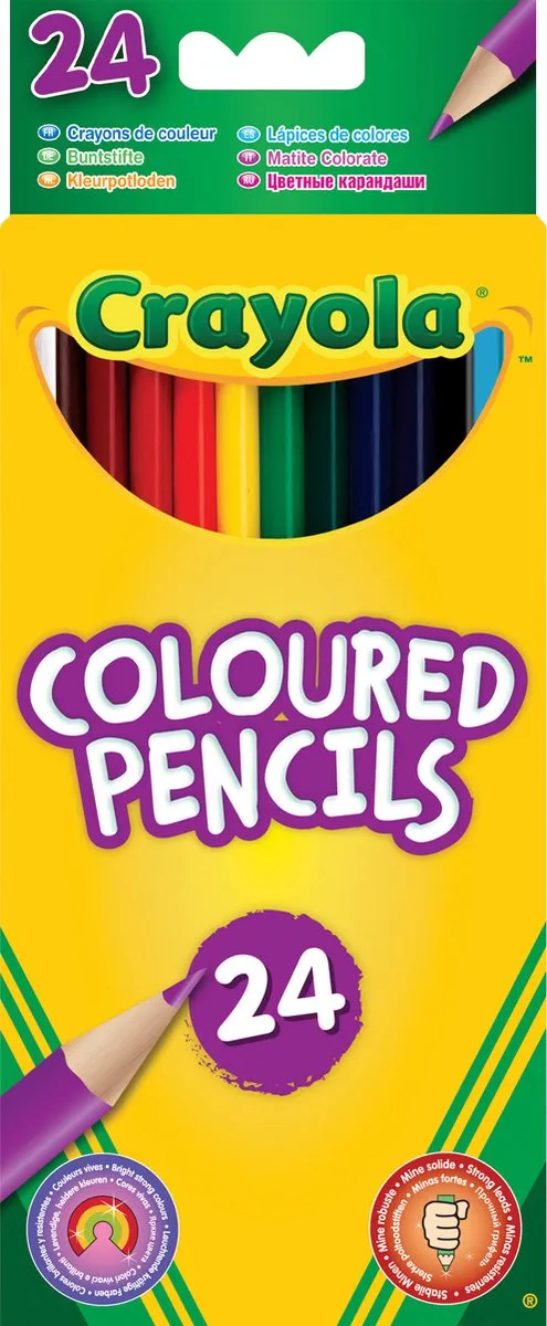 Crayola Kleurpotloden 24 Stuks - Veelkleurig