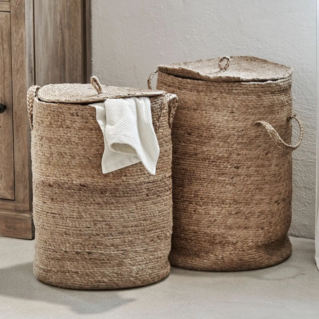 Loberon Kory Wasmand Set - 2 Stuks - Bruin - afbeelding 6 van 6