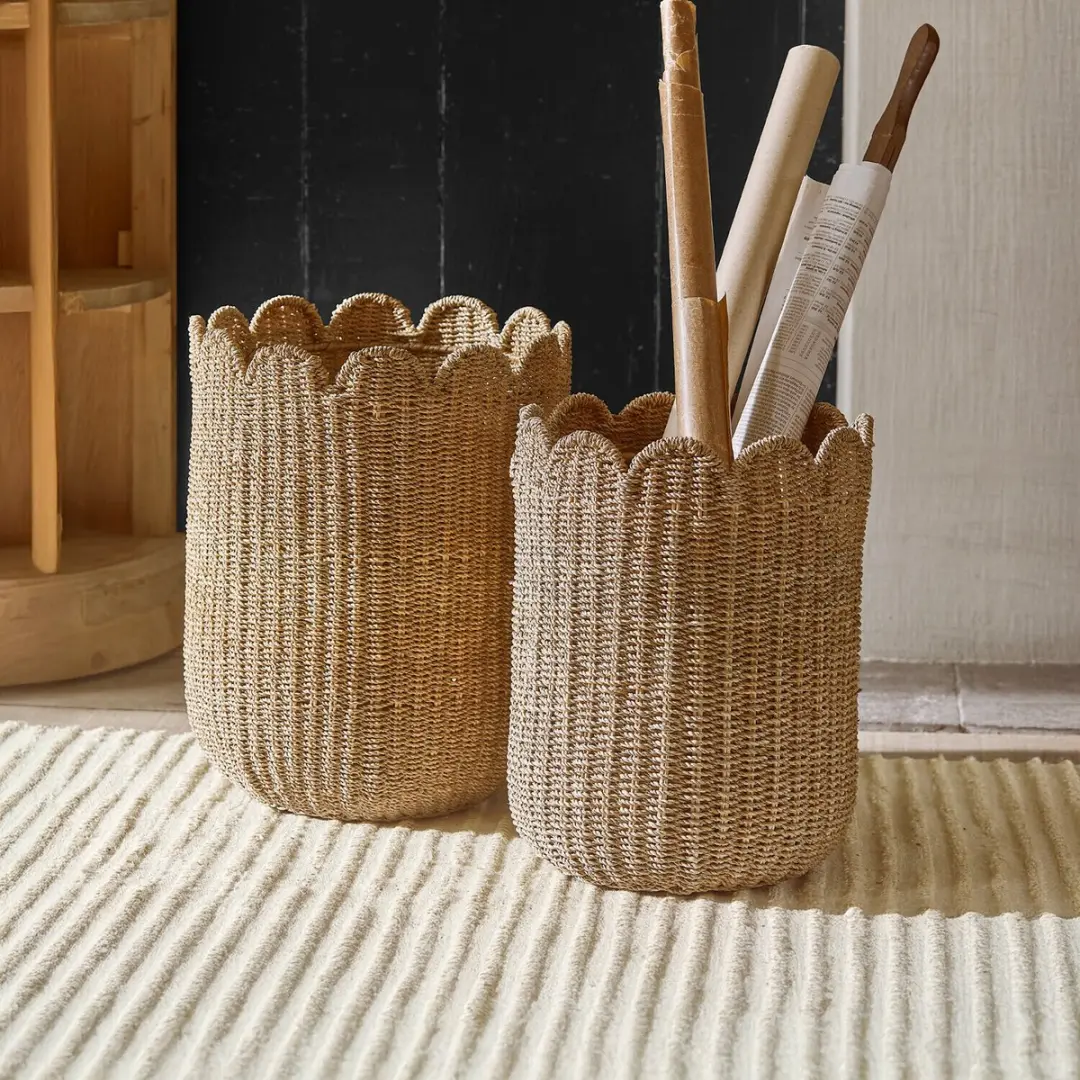 Loberon Velourette Mand Set 2 Stuks - Ø32cm - afbeelding 2 van 6