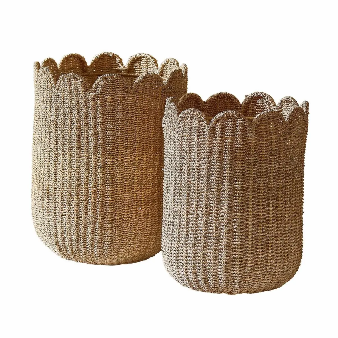 Loberon Velourette Mand Set 2 Stuks - Ø32cm - afbeelding 3 van 6