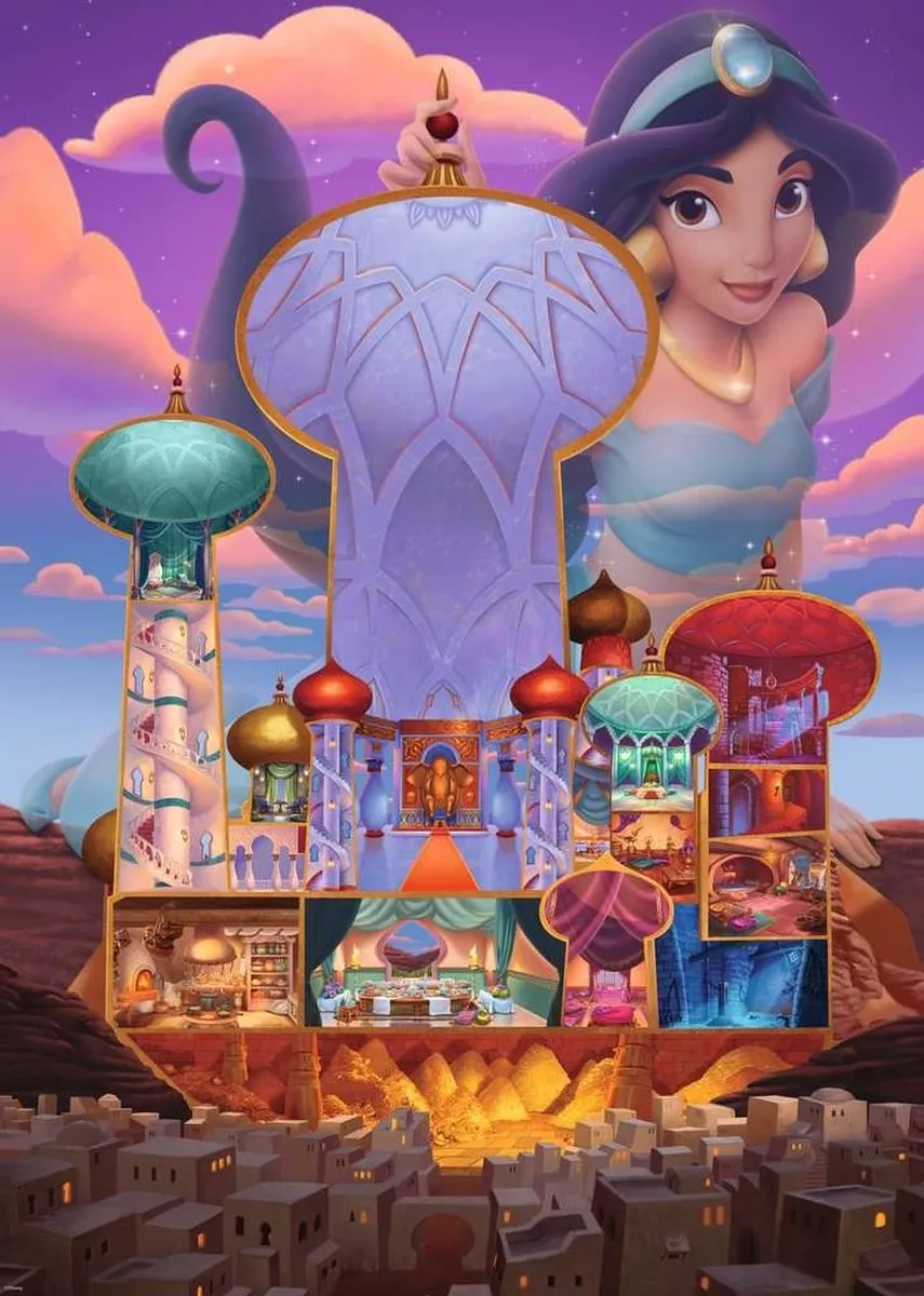 Ravensburger Disney Castles Jasmine Puzzel 1000 Stuks - Multicolor