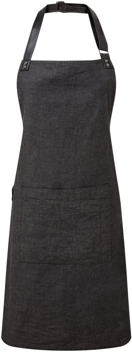 Schort/Tuniek/Werkblouse Unisex One Size Premier Black 100% Katoen