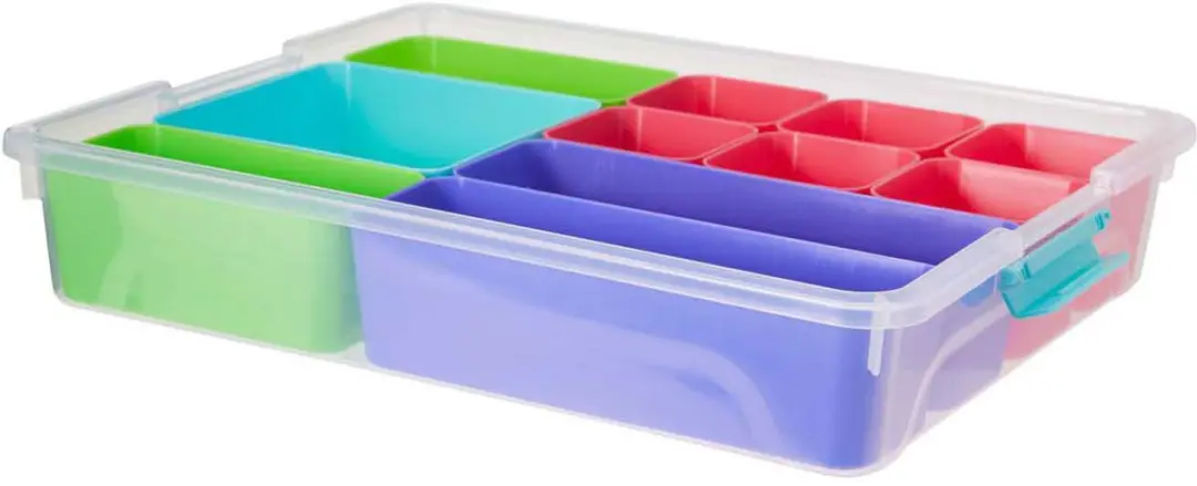 Koopman Opbergbox Speelgoed Multicolor - 12-delig - afbeelding 2 van 2