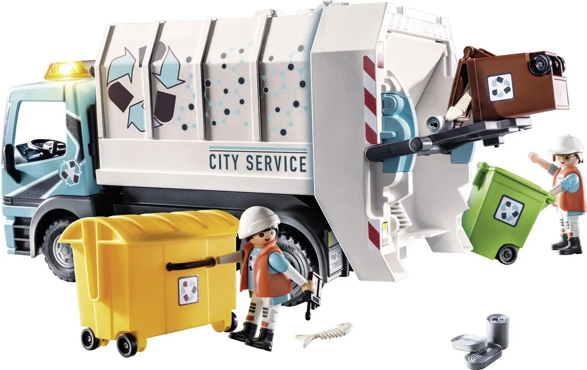 Playmobil City Life Vuilniswagen 70885 - Multicolor - afbeelding 6 van 6