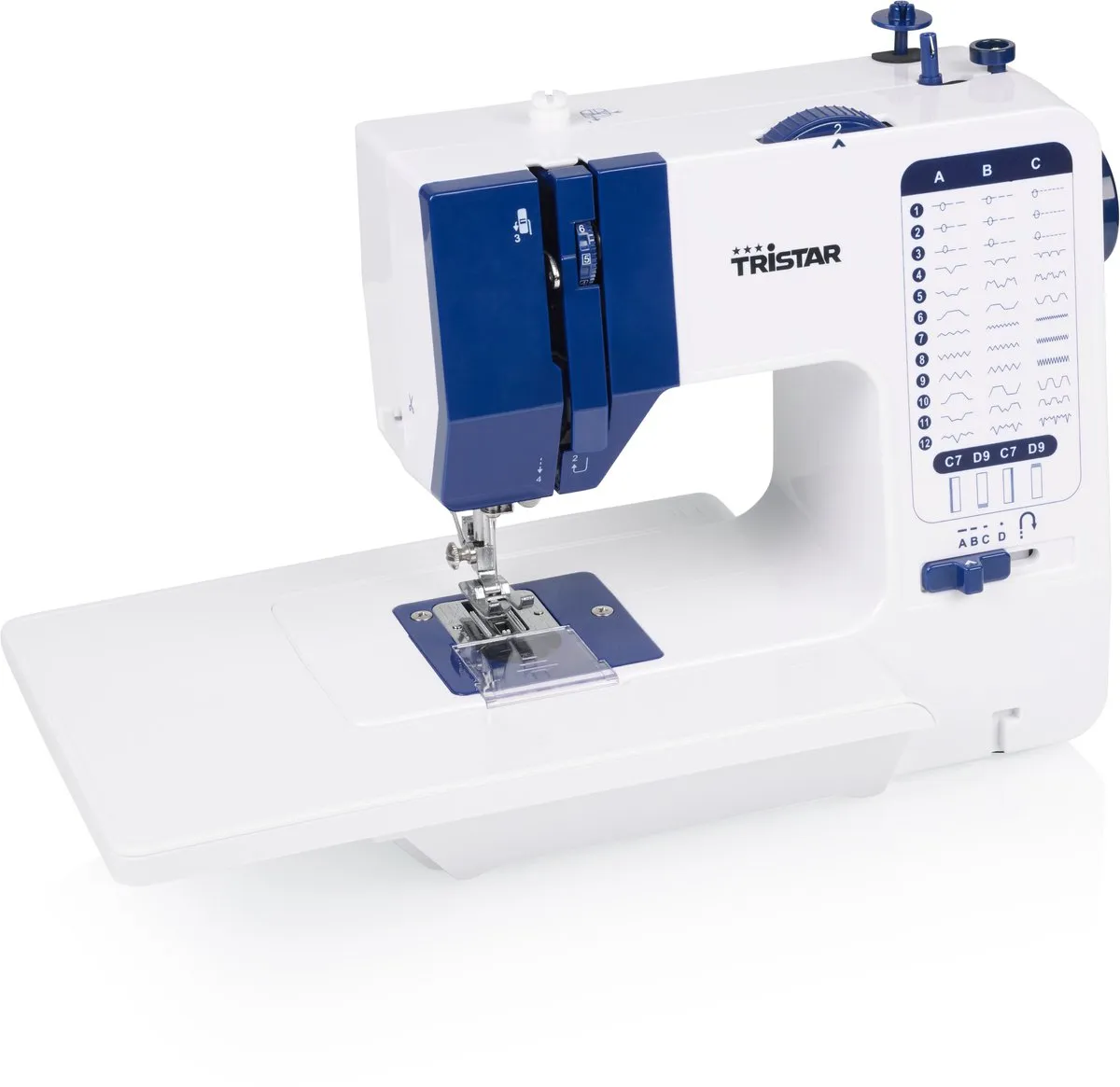 Tristar SM-6005 Naaimachine - 38 Steken - Wit