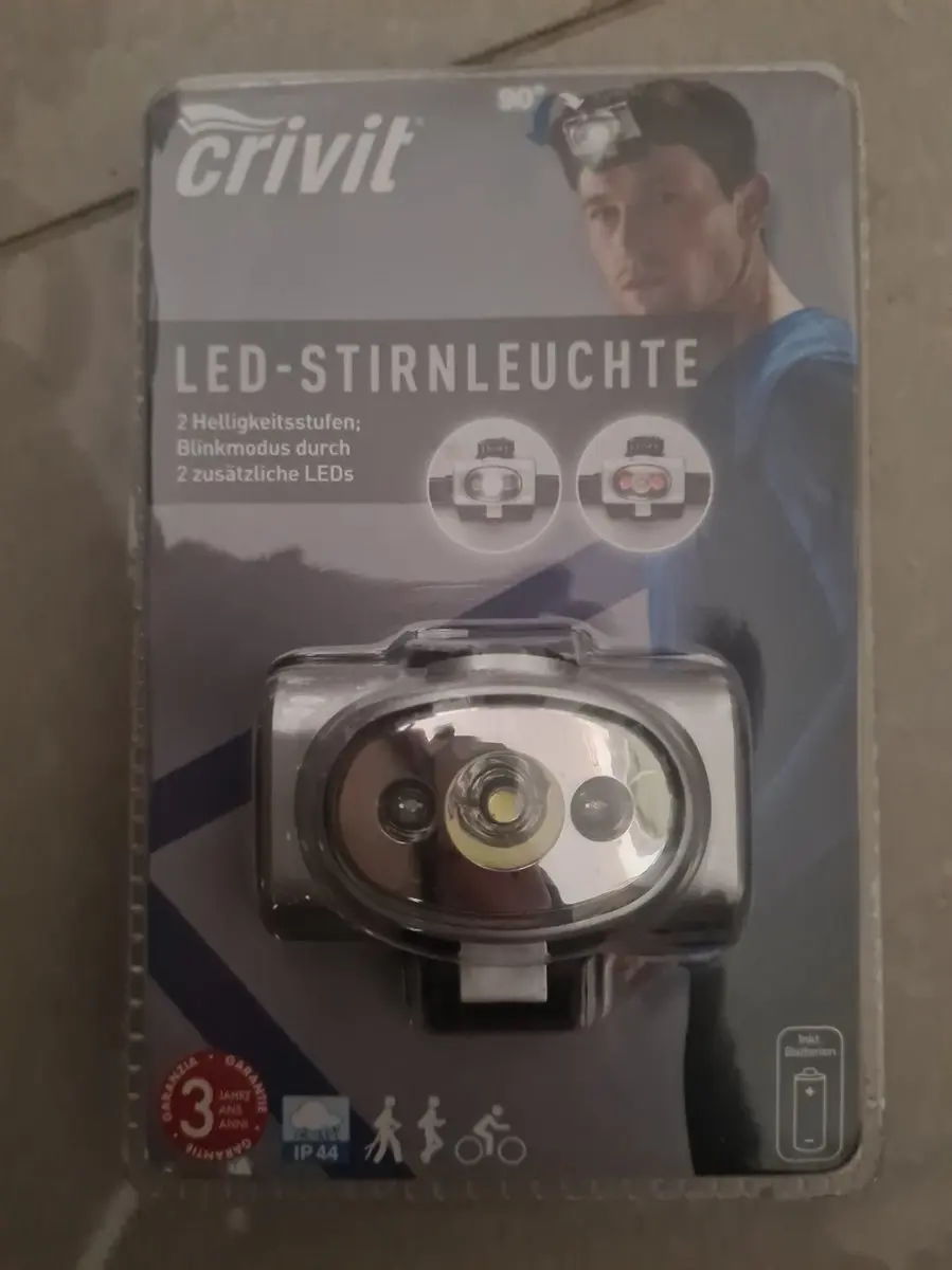 Crivit LED Hoofdlamp Zilver