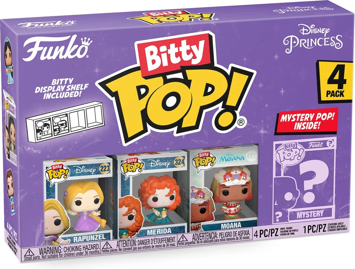 Funko Bitty Pop Disney Princess 4-Pack Series 4 - 73030