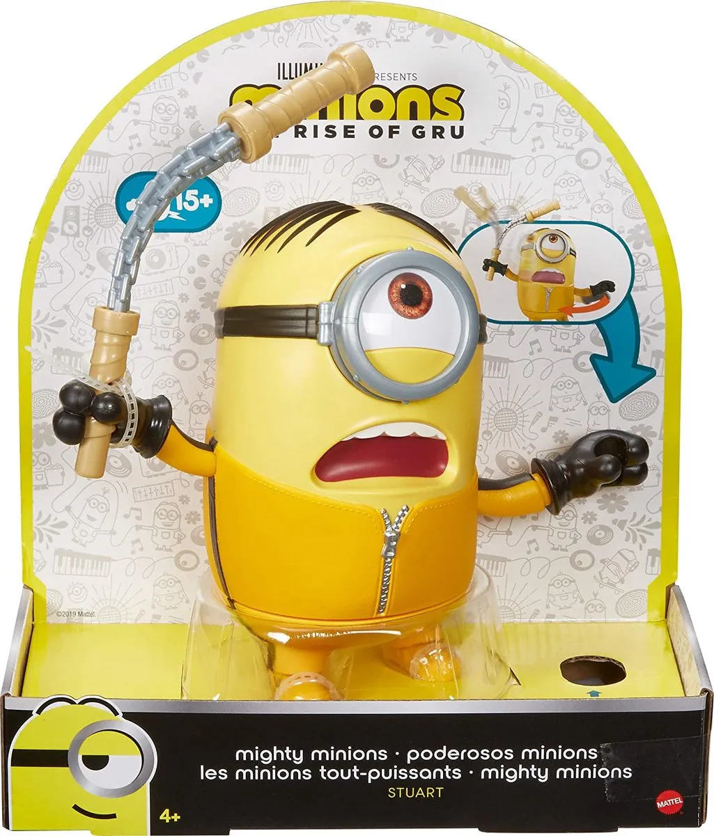 Mattel Minions Mighty Minions Stuart Speelfiguur