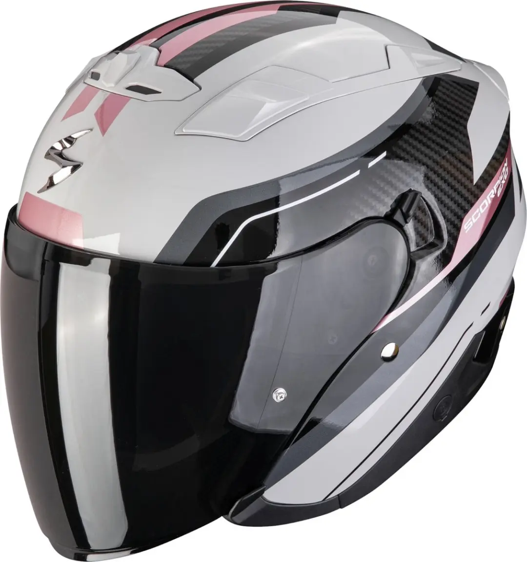Scorpion EXO-230 Hipe Jethelm - M - Zwart/Grijs/Wit