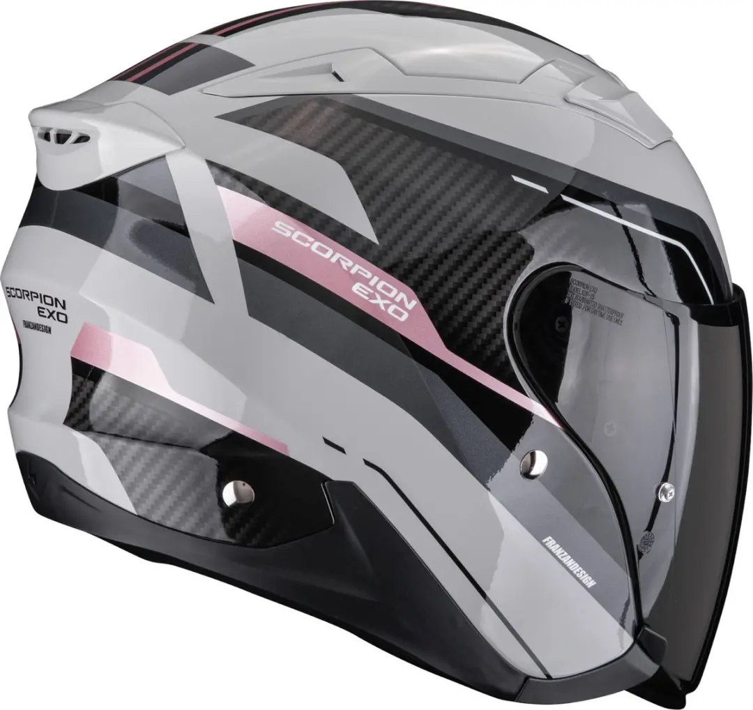 Scorpion EXO-230 Hipe Jethelm - M - Zwart/Grijs/Wit